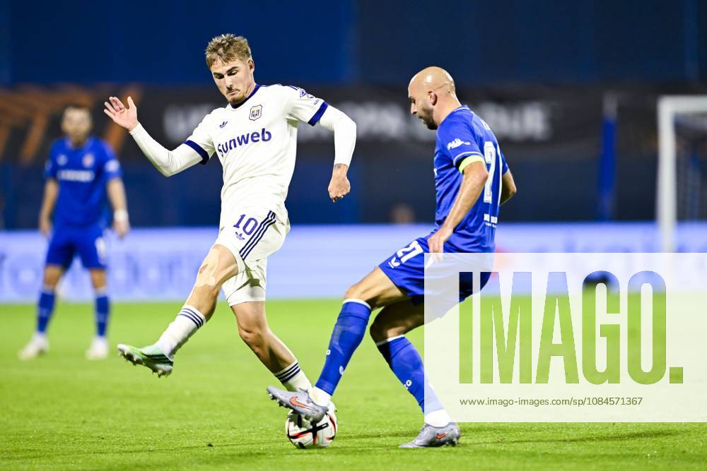 GNK Dinamo v RSC Anderlecht - UEFA Europa League ZAGREB, CROATIA - OCTOBER 15 : Winkler Marten forward of RSC Anderlecht in action during the UEFA Europa League 2026 27 League Phase matchday 2 match between GNK Dinamo and RSC Anderlecht on October 15, 2026 in Zagreb, Croatia, 15 10 2026 Zagreb Croatia