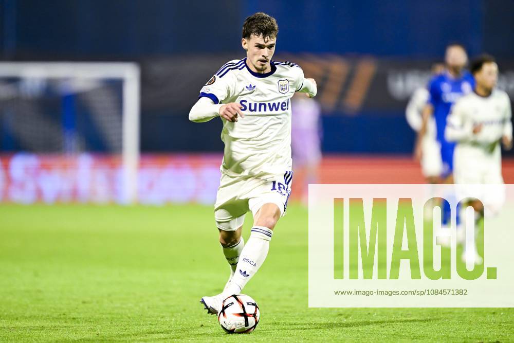 GNK Dinamo v RSC Anderlecht - UEFA Europa League ZAGREB, CROATIA - OCTOBER 15 : Ambros Lukas midfielder of RSC Anderlecht in action during the UEFA Europa League 2026 27 League Phase matchday 2 match between GNK Dinamo and RSC Anderlecht on October 15, 2026 in Zagreb, Croatia, 15 10 2026 Zagreb Croatia