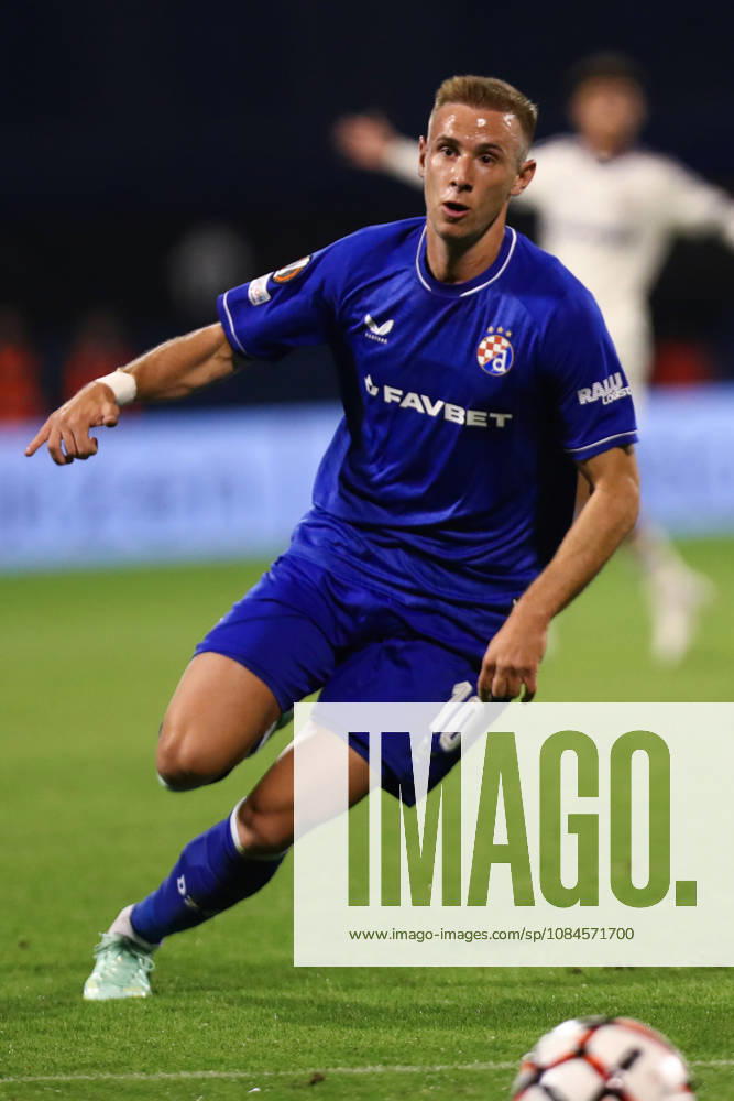 Zagreb, Croatia, 15th October 2026. UEFA Europa League. League phase, Matchday 2, Dinamo Zagreb vs Anderlecht at Maksimir Stadium, Zagreb. Luka STOJKOVIC (10). UEFA Europa League, Dinamo Zagreb vs Anderlecht.