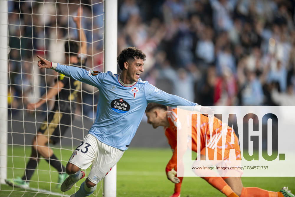 RC Celta vs Juvetus ; Uefa Europe League; matchday 2 Hugo Alvarez Antunez of Celta scores goal and celebrates during matchday 2 Uefa Europe League between RC Celta versus Juventus at Abanca Balaidos stadium on October 15, 2026 Vigo Abanca Balaidos Stadium Pontevedra Spain