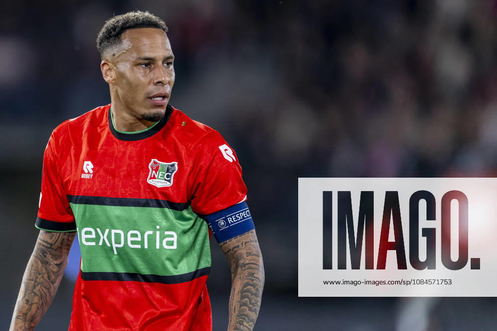 NIJMEGEN - NEC Nijmegen forward Tjaronn Chery during the UEFA Europa League match between N.E.C. and Levski Sofia at Stadion De Goffert on 15 October 2026 in Nijmegen, Nederland. (Photo by DeFodi Images) -