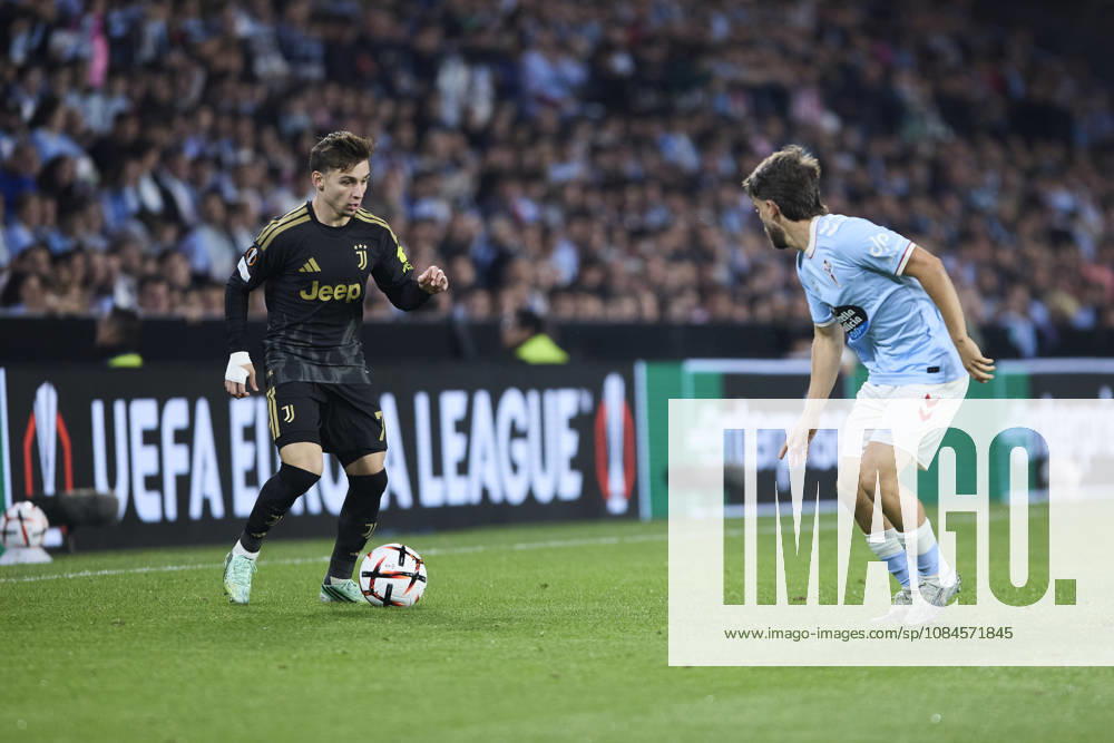 RC Celta de Vigo v Juventus FC - UEFA Europa League 2026 27 League Phase MD2 VIGO, SPAIN - OCTOBER 15: Francisco Conceicao of Juventus FC competes for the ball with Sergio Carreira of RC Celta de Vigo during to the UEFA Europa League 2026 27 League Phase MD2 match between RC Celta de Vigo and Juventus FC at Estadio Abanca Balaidos on October 15 , 2026 in Vigo, Spain. (Photo by Diego Simon Photo Players Images Magara press) Vigo Estadio Abanca Balaidos Spain