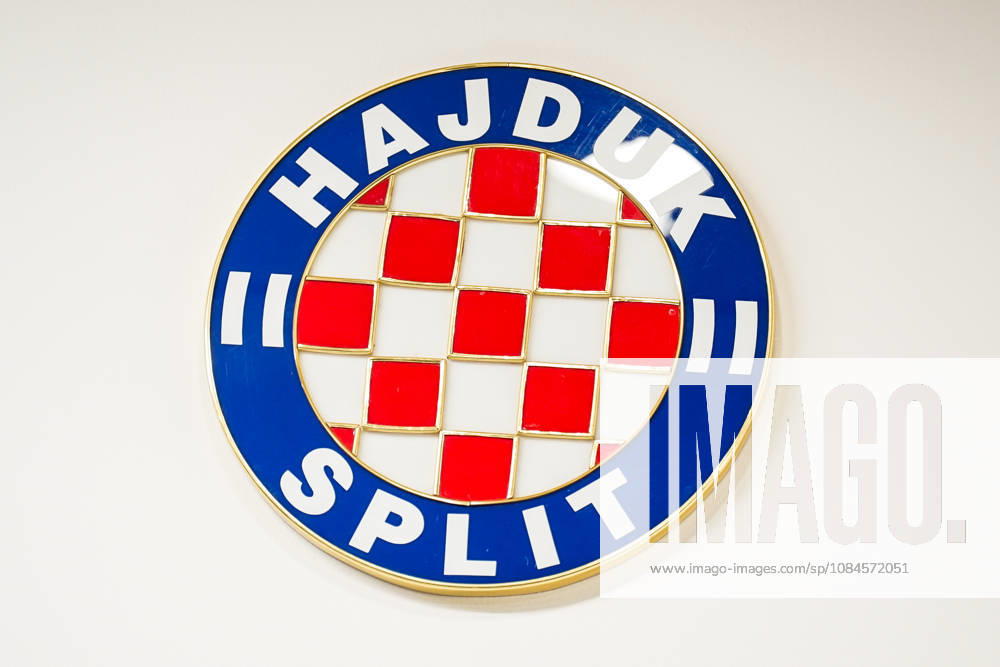 Fussball: Kroatien: UEFA Conference League 2026 2027 - 1. Runde, 15.10.2026 - HNK Hajduk Split vs. AFC Ajax Amsterdam - Stadion Poljud (Split, Kroatien); Hajduk Split Logo, Branding, Design, Grb