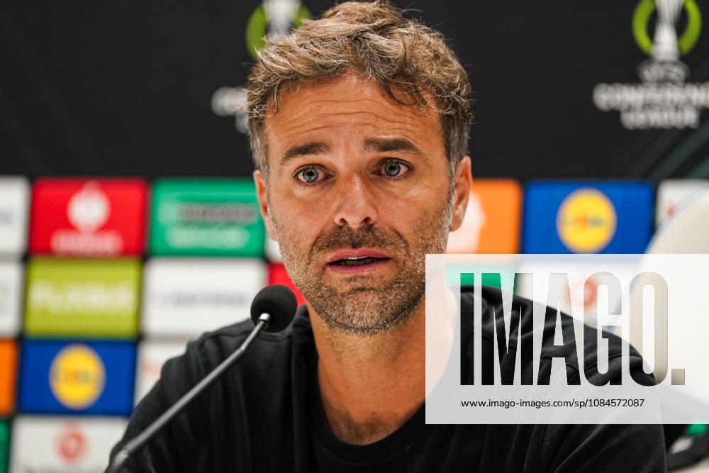 Fussball: Kroatien: UEFA Conference League 2026 2027 - 1. Runde, 15.10.2026 - HNK Hajduk Split vs. AFC Ajax Amsterdam - Stadion Poljud (Split, Kroatien); Pressekonferenz mit Trainer Gonzalo Garcia (Hajduk Split)