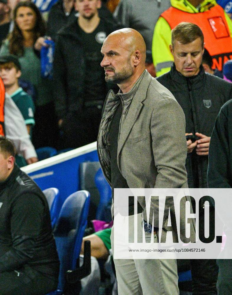 Zeliko Sopic the head coach of Kauno Zaigiris during the UEFA Conference League match between Brighton and Hove Albion and Kuano Zalgiris at the American Express Stadium , Brighton , UK - 15th October 2026 Brighton & Hove Albion vs Kuano Zalgiris UEFA Conference League Football, Amex Stadium, Sussex, United Kingdom - 15 Oct 2026Brighton Amex Stadium Sussex United Kingdom Editorial use only. No merchandising. For Football images FA and Premier League restrictions apply inc. no internet mobile usage without FAPL license - for details contact Football Dataco