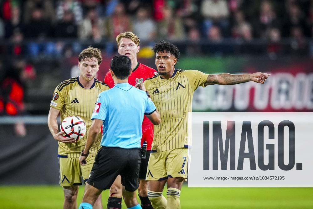 , Stadium De Goffert , season 2026 2027 , UEFA Europa League football , match between NEC Nijmegen and Levski Sofia , picture shows Levski Sofia player Reinaldo NEC - Levski Sofia x208455793x