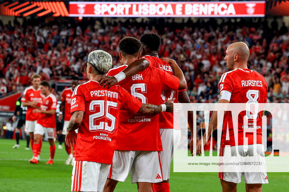 Estadio da Luz Alexander Bah defender of Benfica celebrates after scoring the team s second goal during the UEFA Europa League 2026 27 League Phase MD2 match between SL Benfica and Celtic FC at Estadio do SL Benfica on October 15, 2026 in Lisbon, Portugal. UEFA Europa League 2026 27 League Phase MD2 - SL Benfica and Celtic FC (Valter Gouveia SPP)