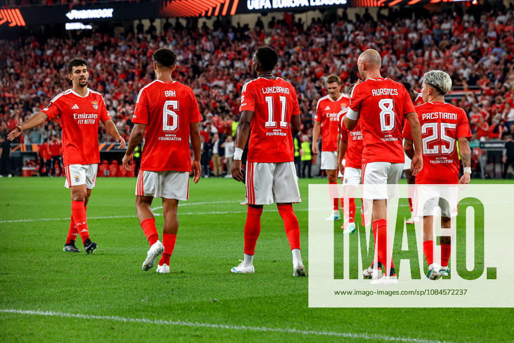 Estadio da Luz Alexander Bah defender of Benfica celebrates after scoring the team s second goal during the UEFA Europa League 2026 27 League Phase MD2 match between SL Benfica and Celtic FC at Estadio do SL Benfica on October 15, 2026 in Lisbon, Portugal. UEFA Europa League 2026 27 League Phase MD2 - SL Benfica and Celtic FC (Valter Gouveia SPP)