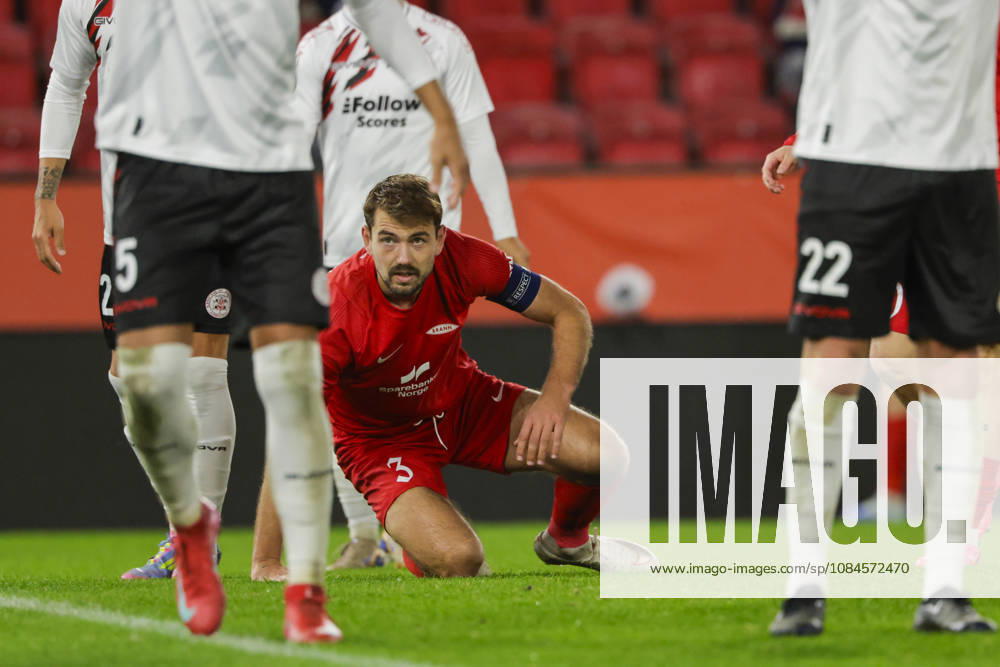 Soccer, Conference League 2026 Brann Lincoln Red Imps Bergen 20261015 Brann s Fredrik Pallesen Knudsen during the Conference League soccer match between SK Brann and Lincoln Red Imps at Brann Stadium. Photo by Paul S. Amundsen, NTB, Bergen, Norway. . RESTRICTED USE BY BETTING COMPANIES