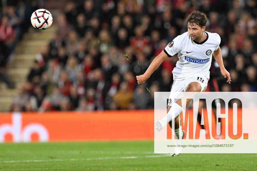 Bournemouth v SK Sturm Graz UEFA Europa League Simon Seidl of Sturm Graz during the UEFA Europa League match at the Vitality Stadium, Bournemouth 15 10 2026 UK Newspapers OUT