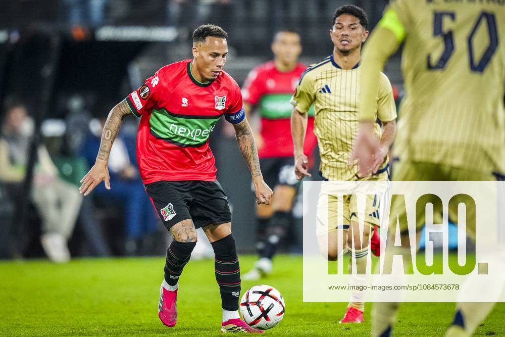 , Stadium De Goffert , season 2026 2027 , UEFA Europa League football , match between NEC Nijmegen and Levski Sofia , picture shows NEC Nijmegen player Tjaronn Chery NEC - Levski Sofia x208456712x