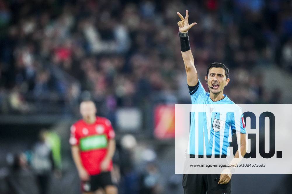 , Stadium De Goffert , season 2026 2027 , UEFA Europa League football , match between NEC Nijmegen and Levski Sofia , picture shows Referee Aliyar Aghayev NEC - Levski Sofia x208456715x