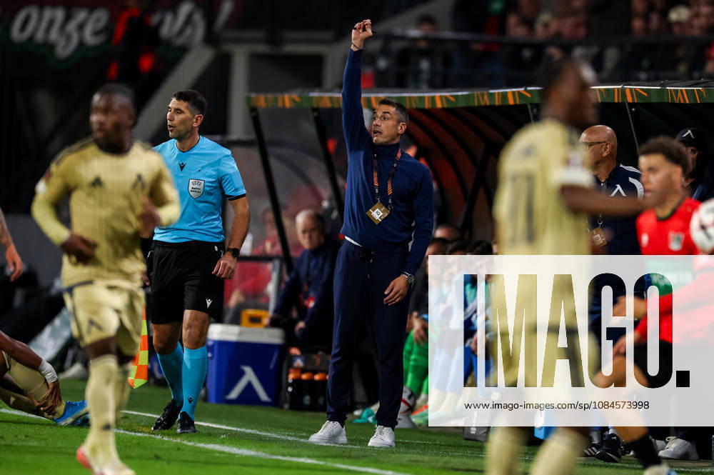 Levski Sofia head coach Julio Velazquez gestures during the UEFA Europa League 2026 27 League Phase MD2 match between N.E.C. Nijmegen and PFC Levski Sofia at Goffertstadion on October 15, 2026 in Nijmegen, Netherlands.