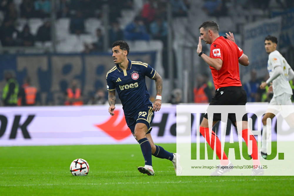 Chiquinho (Olympiakos) - UEFA Europa League match between Olympique de Marseille and Olympiakos on October 15, 2026 at the CEPAC Velodrome Stadium in Marseille.