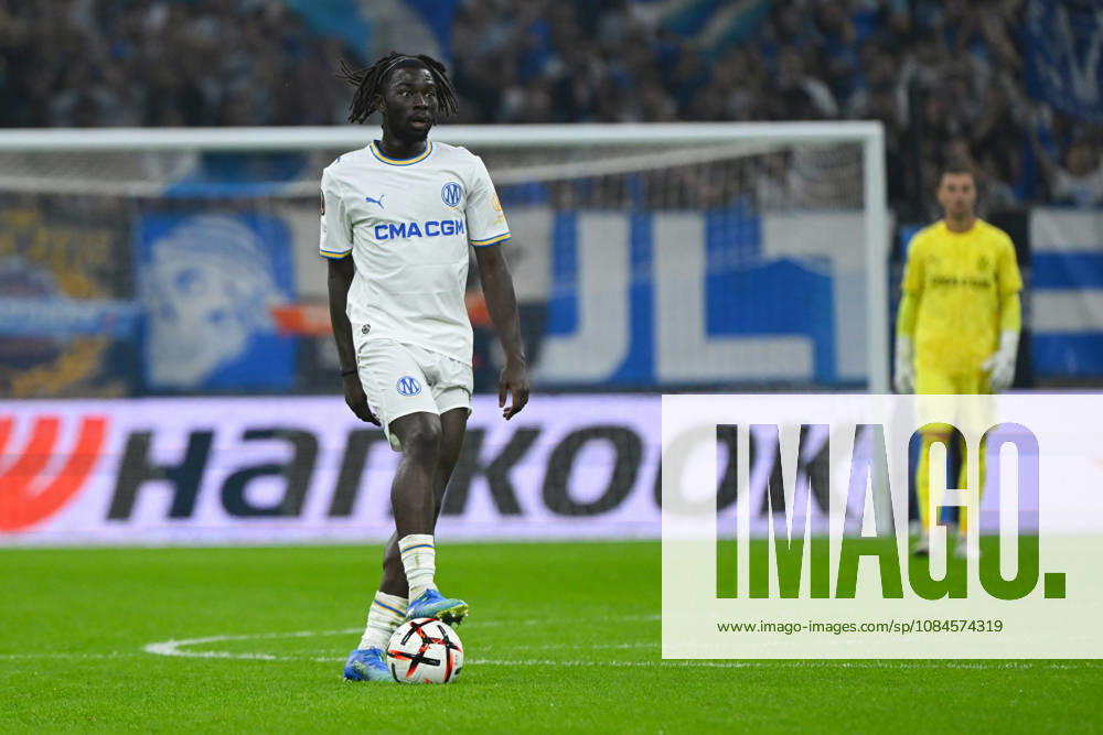 Bamo Meïté (OM) - UEFA Europa League match between Olympique de Marseille and Olympiakos on October 15, 2026 at the CEPAC Velodrome Stadium in Marseille.
