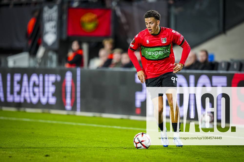 , Stadium De Goffert , season 2026 2027 , UEFA Europa League football , match between NEC Nijmegen and Levski Sofia , picture shows NEC Nijmegen player Clement Bischoff NEC - Levski Sofia x208457082x