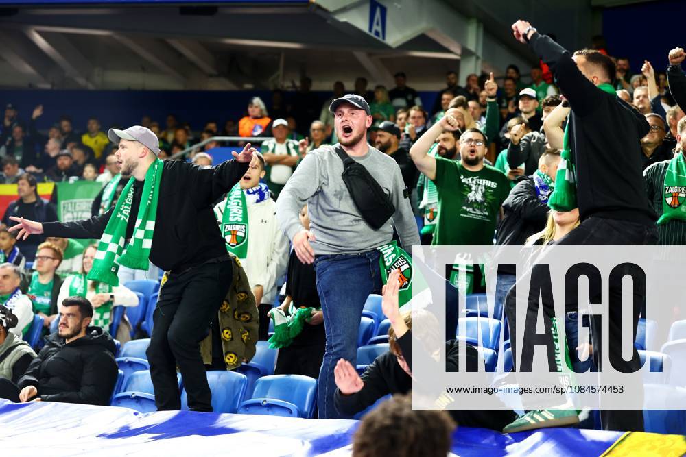 Kauno Zalgiris fans. Brighton & Hove Albion v Kauno Zalgiris, UEFA Conference League, Football, American Express Stadium, Brighton, UK - 15 Oct 2026Brighton American Express Stadium United Kingdom
