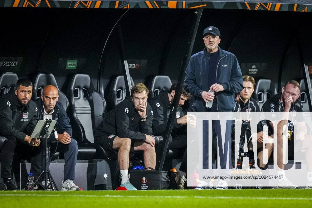 , Stadium De Goffert , season 2026 2027 , UEFA Europa League football , match between NEC Nijmegen and Levski Sofia , picture shows NEC Nijmegen trainer coach Dick Schreuder NEC - Levski Sofia x208457110x