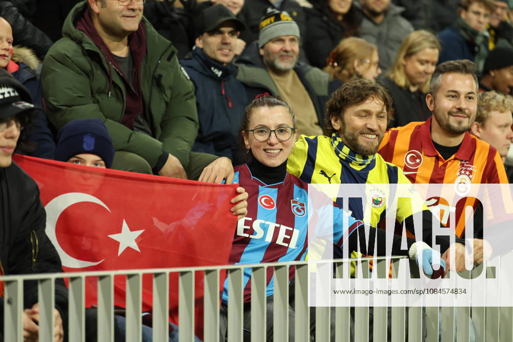 Fans of Trabzonspor during the UEFA Conference League 2026 27 first week match between KuPS Kuopio and Trabzonspor at Tammelan Pallokentta Stadium on October 15, 2026 in Tampere , Finland. Tampere Finland