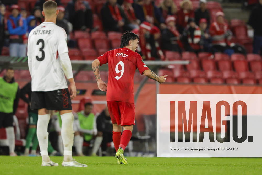 Soccer, Conference League 2026 Brann Lincoln Red Imps Bergen 20261015 Brann s Niklas Castro after scoring the 2-1 goal during the Conference League soccer match between SK Brann and Lincoln Red Imps at Brann Stadium. Photo: Paul S. Amundsen, NTB, Bergen, Norway. . RESTRICTED USE FOR BETTING COMPANIES