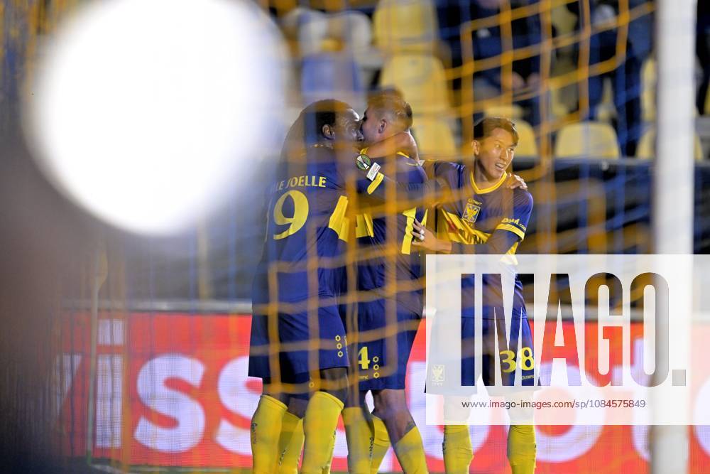 Sint-Truidense VV v Iberia Tbilisi - UEFA Conference League SINT-TRUIDEN, BELGIUM - OCTOBER 15 : Sebaoui Ilias forward of Sint-Truidense VV celebrates scoring a goal during the UEFA Conference League 2026 27 first qualifying round between Sint-Truidense VV and Iberia Tbilisi on October 15, 2026 in Sint-Truiden, Belgium, 15 10 2026 Sint-Truiden Belgium