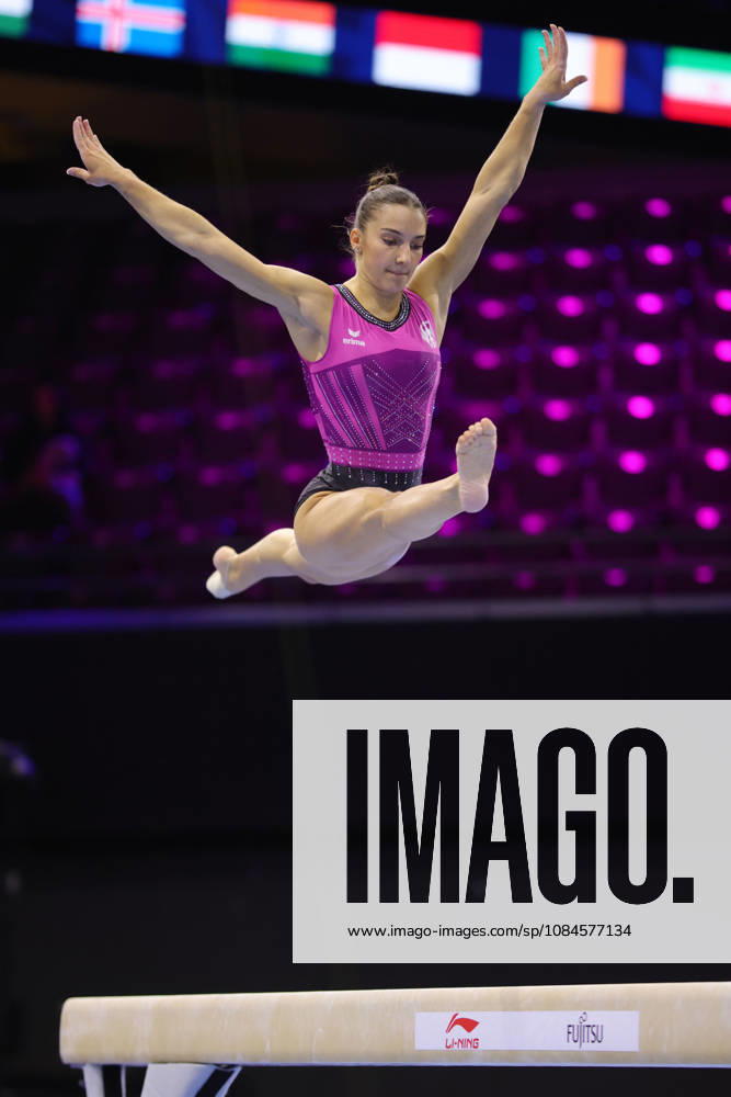 Helen Kevric, GER, during podiumtraining at 2026 Worlds in Rotterdam; 15 10 2026;