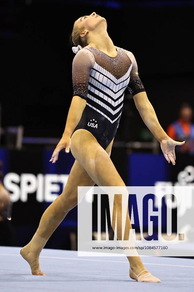 Claire Pease, USA, during podiumtraining at 2026 Worlds in Rotterdam; 15 10 2026;