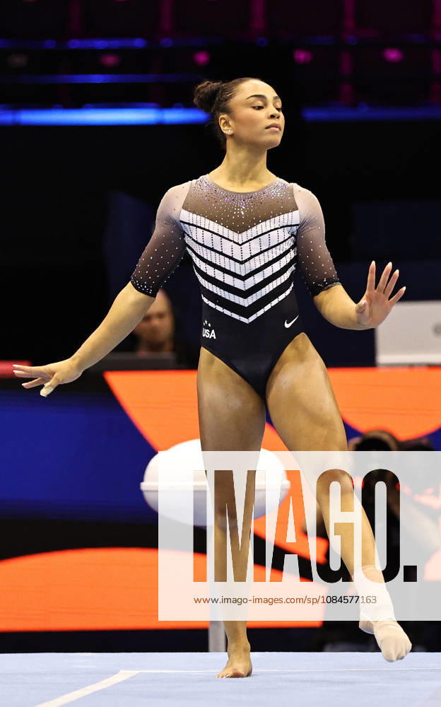 Hezly Rivera, USA, during podiumtraining at 2026 Worlds in Rotterdam; 15 10 2026;