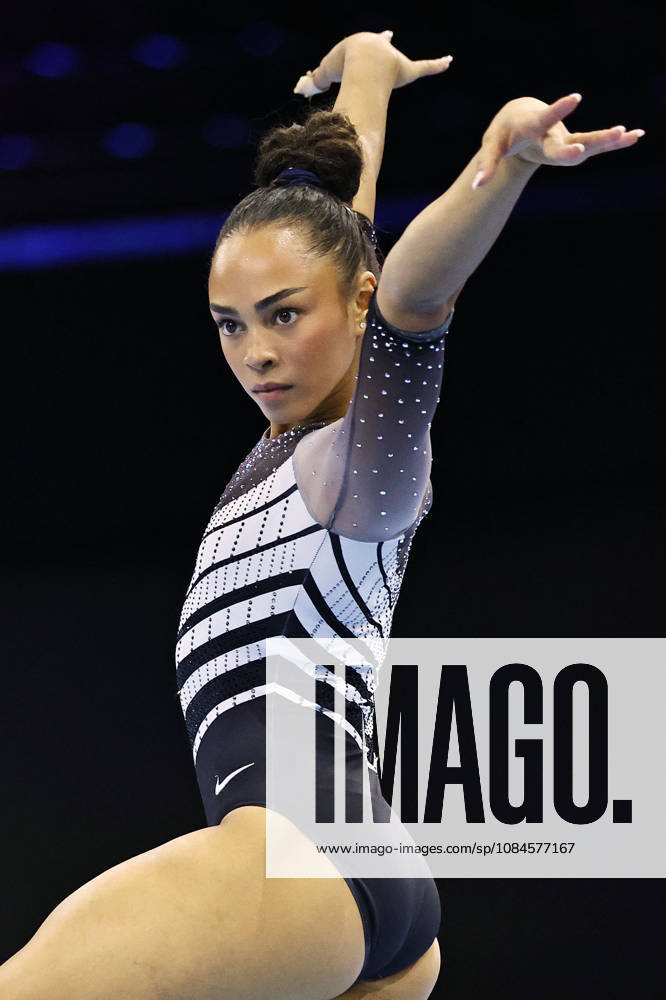Hezly Rivera, USA, during podiumtraining at 2026 Worlds in Rotterdam; 15 10 2026;