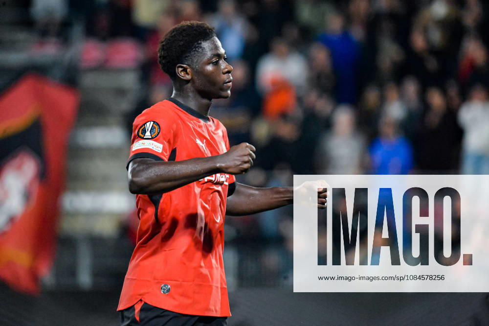 Joie des joueurs du Stade Rennais aprés le but de Mahamadou Nagida (Stade Rennais)