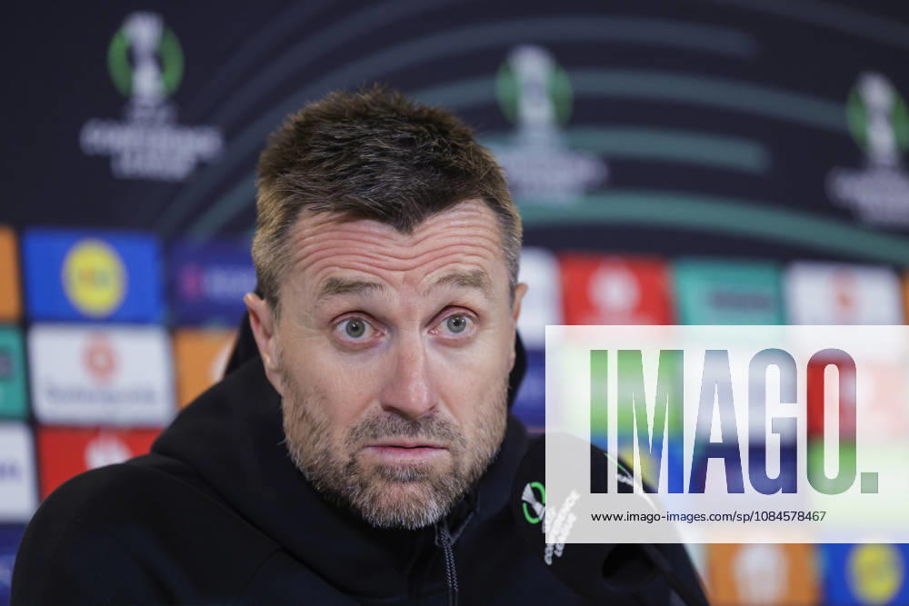Soccer, Conference League 2026 Brann Lincoln Red Imps Bergen 20261015 Brann coach Eirik Horneland during a press conference after the Conference League soccer match between SK Brann and Lincoln Red Imps at Brann Stadium. Photo: Paul S. Amundsen, NTB, Bergen, Norway. EDITORFOR MEDIA USE ONLY; RESTRICTED USE FOR BETTING COMPANIES