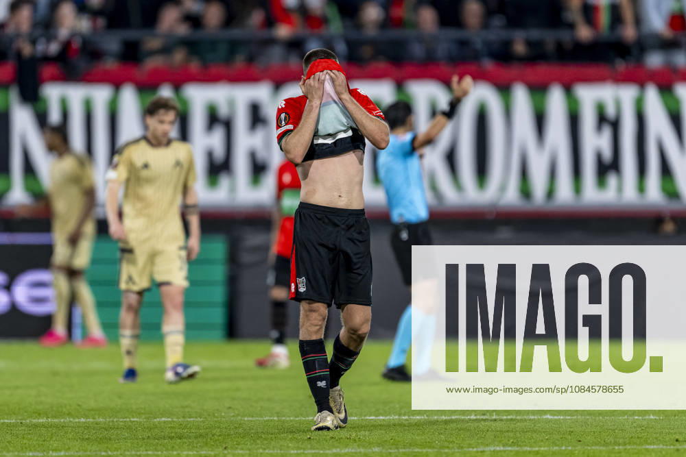 NIJMEGEN - NEC Nijmegen midfielder Darko Nejaömic during the UEFA Europa League match between N.E.C. and Levski Sofia at Stadion De Goffert on 15 October 2026 in Nijmegen, Netherlands. (Photo by DeFodi Images) -