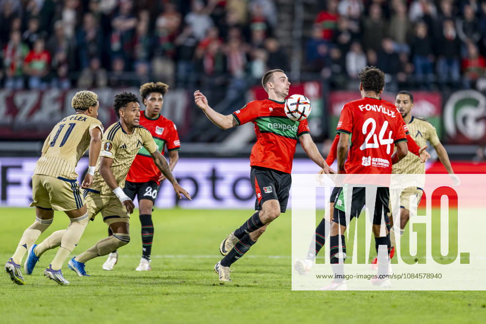 NIJMEGEN - NEC Nijmegen midfielder Darko Nejaömic during the UEFA Europa League match between N.E.C. and Levski Sofia at Stadion De Goffert on 15 oktober 2026 in Nijmegen , Nederland. (Photo by DeFodi Images) -