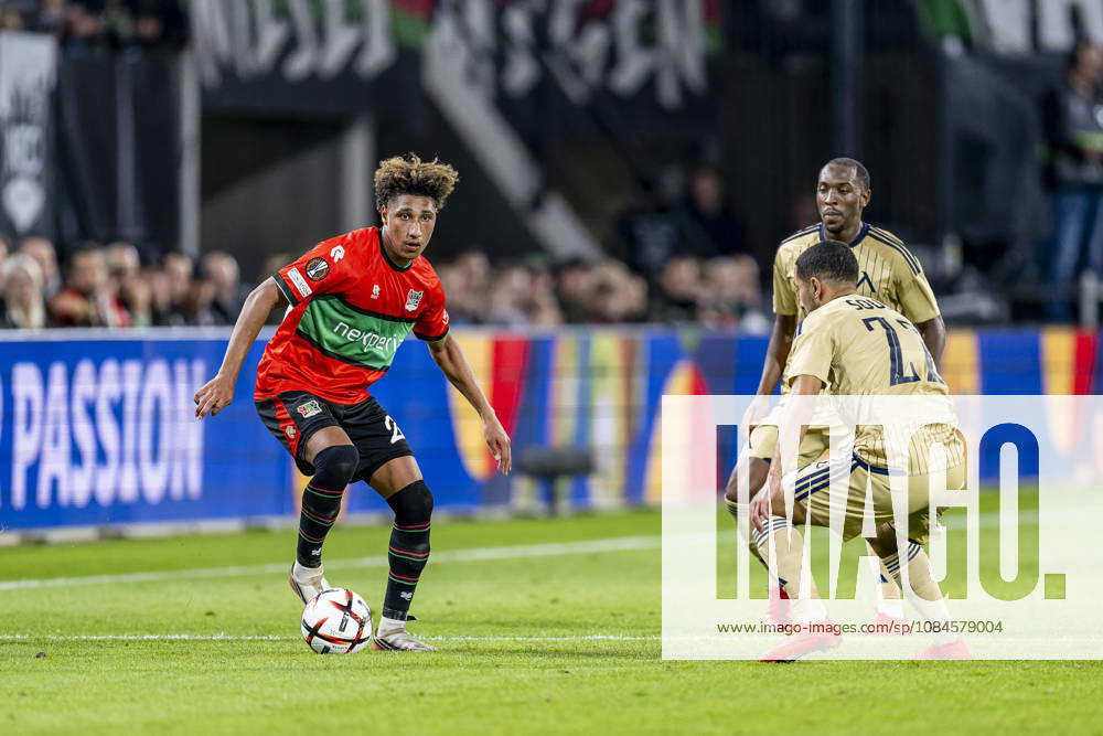 NIJMEGEN - NEC Nijmegen midfielder Noe Lebreton during the UEFA Europa League match between N.E.C. and Levski Sofia at Stadion De Goffert on 15 October 2026 in Nijmegen, Netherlands. (Photo by DeFodi Images) -