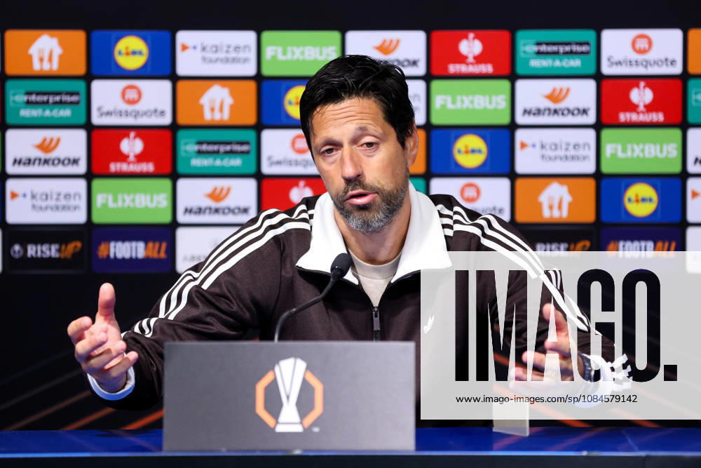 GNK Dinamo v RSC Anderlecht - UEFA Europa League 2026 27 League Phase MD2 Ajax Head Coach Michel speaks during a press conference, PK, Pressekonferenz after the UEFA Europa League 2026 27 League Phase MD2 match between GNK Dinamo and RSC Anderlecht at Stadion Maksimir on October 15, 2026 in Zagreb, Croatia. MatijaxHabljak PIXSELL