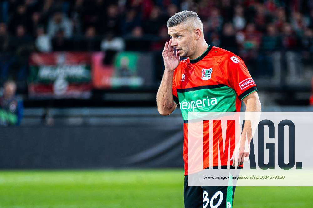 NIJMEGEN - Bryan Linssen of NEC Nijmegen during the UEFA Europa League match between NEC Nijmegen and Levski Sofia at the Goffertstadion on October 15, 2026 in Nijmegen, the Netherlands. KEVIN SENDERS ANP UEFA Europa League 2026 27 ANPxSportx xMarcelxterxBalsxIVx 572569349 originalFilename: 572569349