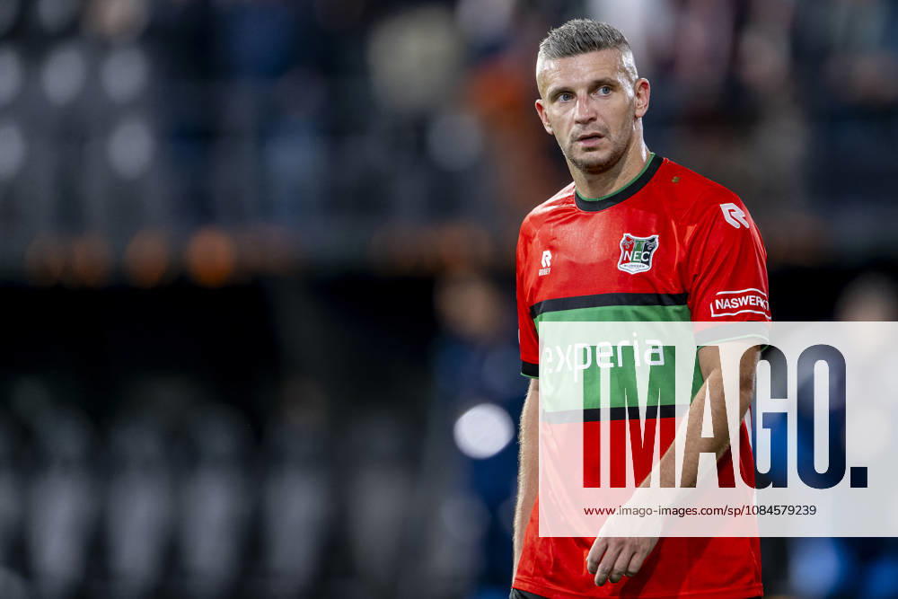 NIJMEGEN - NEC Nijmegen forward Bryan Linssen during the UEFA Europa League match between N.E.C. and Levski Sofia at Stadion De Goffert on 15 October 2026 in Nijmegen, Nederland. (Photo by DeFodi Images) -