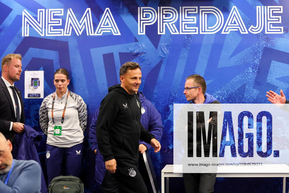 GNK Dinamo v RSC Anderlecht - UEFA Europa League 2026 27 League Phase MD2 Dinamo Zagreb Head Coach Mario Kovacevic arrives at a press conference, PK, Pressekonferenz after the UEFA Europa League 2026 27 League Phase MD2 match between GNK Dinamo and RSC Anderlecht at Stadion Maksimir on October 15, 2026 in Zagreb, Croatia. MatijaxHabljak PIXSELL