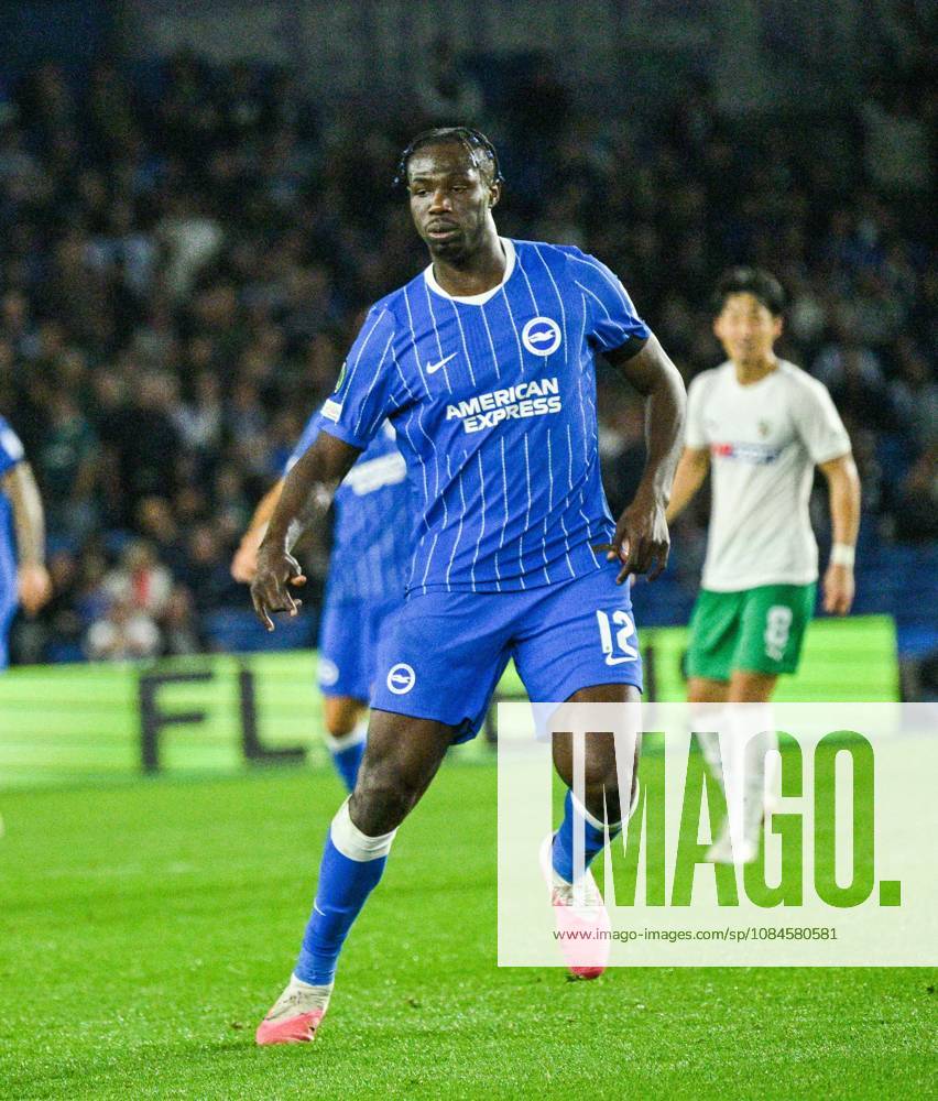 Promise David of Brighton during the UEFA Conference League match between Brighton and Hove Albion and Kuano Zalgiris at the American Express Stadium , Brighton , UK - 15th October 2026 Brighton & Hove Albion vs Kuano Zalgiris UEFA Conference League Football, Amex Stadium, Sussex, United Kingdom - 15 Oct 2026Brighton Amex Stadium Sussex United Kingdom Editorial use only. No merchandising. For Football images FA and Premier League restrictions apply inc. no internet mobile usage without FAPL license - for details contact Football Dataco