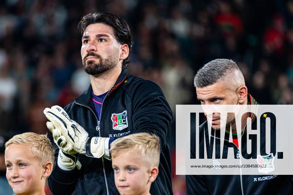 NIJMEGEN - Goalkeeper Gonzalo Crettaz of NEC Nijmegen prior to the UEFA Europa League match between NEC Nijmegen and Levski Sofia at the Goffertstadion on October 15, 2026 in Nijmegen, the Netherlands. KEVIN SENDERS ANP UEFA Europa League 2026 27 ANPxSportx xMarcelxterxBalsxIVx 572571731 originalFilename: 572571731