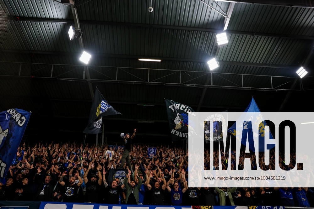 Levski Sofia supporters show their support after the UEFA Europa League 2026 27 League Phase MD2 match between N.E.C. Nijmegen and PFC Levski Sofia at Goffertstadion on October 15, 2026 in Nijmegen, Netherlands.