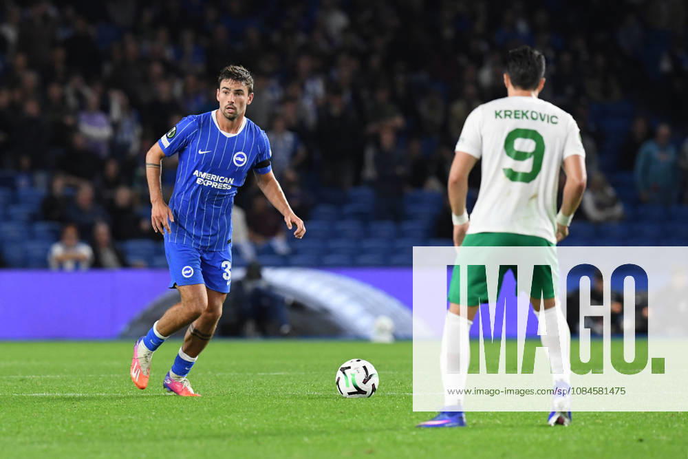Brighton and Hove Albion v Kauno Zalgiris, UEFA Conference League Matt ORiley Midfielder of Brighton and Hove Albion in action during the UEFA Conference League match between Brighton and Hove Albion and Kauno Zalgiris at the American Express Stadium, Brighton and Hove, UK on 15 October 2026. Brighton and Hove American Express Stadium East Sussex UK Editorial use only ,