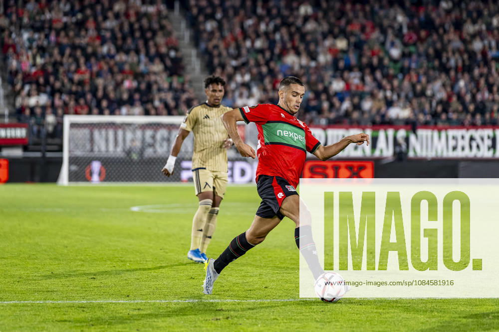 NIJMEGEN - NEC Nijmegen defender Gabriel Brás during the UEFA Europa League match between N.E.C. and Levski Sofia at Stadion De Goffert on 15 October 2026 in Nijmegen, Nederland. (Photo by DeFodi Images) -