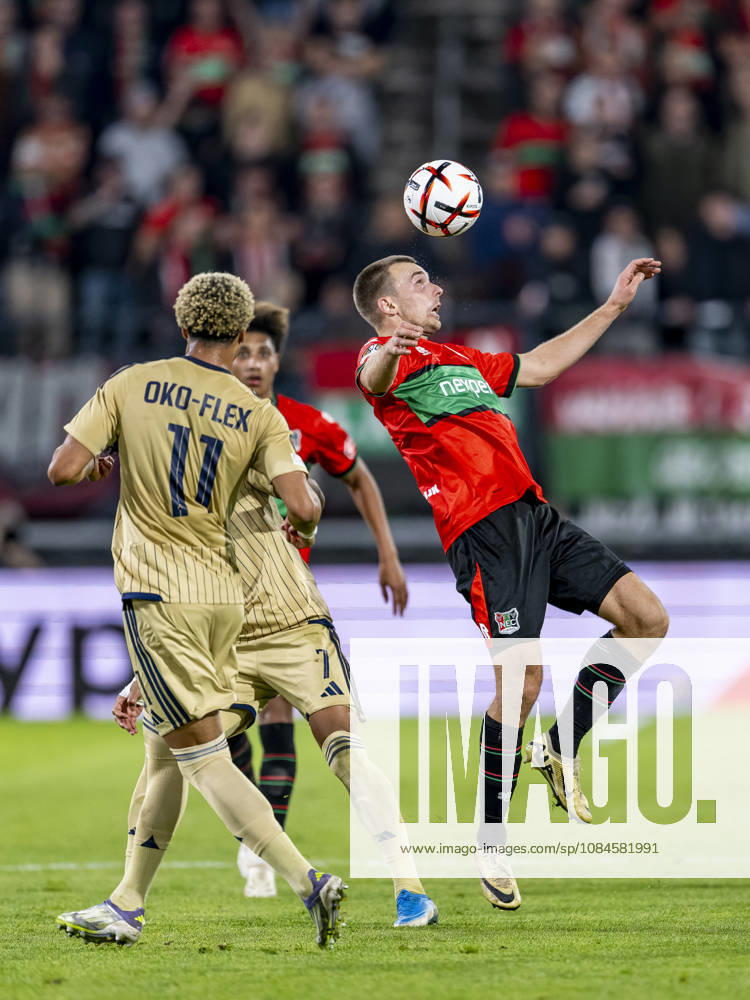 NIJMEGEN - NEC Nijmegen midfielder Darko Nejaömic during the UEFA Europa League match between N.E.C. and Levski Sofia at Stadion De Goffert on 15 October 2026 in Nijmegen, Netherlands. (Photo by DeFodi Images) -