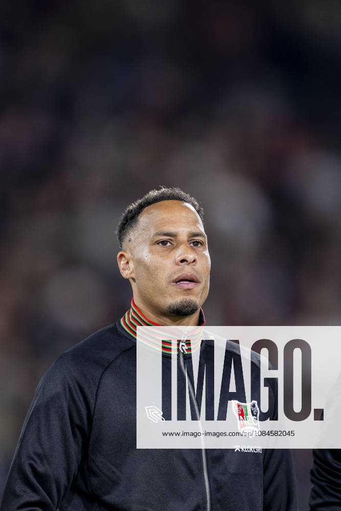 NIJMEGEN - NEC Nijmegen forward Tjaronn Chery during the UEFA Europa League match between N.E.C. and Levski Sofia in Stadion De Goffert on 15 October 2026 in Nijmegen, Nederland. (Photo by DeFodi Images) -