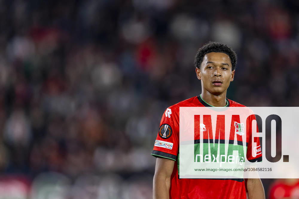 NIJMEGEN - NEC Nijmegen forward Kevin Kers during the UEFA Europa League match between N.E.C. and Levski Sofia in Stadion De Goffert on 15 October 2026 in Nijmegen, Nederland. (Photo by DeFodi Images) -