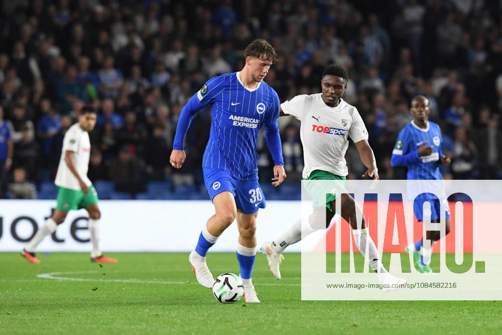 Brighton and Hove Albion v Kauno Zalgiris, UEFA Conference League Michael Svoboda Defender of Brighton and Hove Albion during the UEFA Conference League match between Brighton and Hove Albion and Kauno Zalgiris at the American Express Stadium, Brighton and Hove, UK on 15 October 2026. Brighton and Hove American Express Stadium East Sussex UK Editorial use only ,