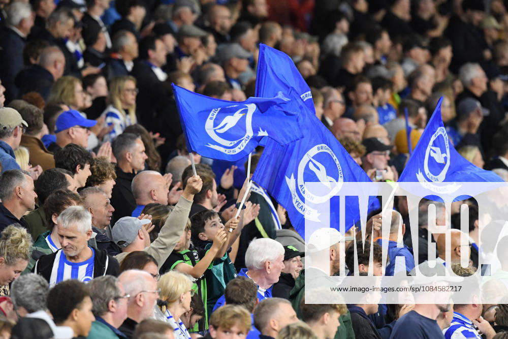 Brighton and Hove Albion v Kauno Zalgiris, UEFA Conference League Brighton fans during the UEFA Conference League match between Brighton and Hove Albion and Kauno Zalgiris at the American Express Stadium, Brighton and Hove, UK on 15 October 2026. Brighton and Hove American Express Stadium East Sussex UK Editorial use only ,