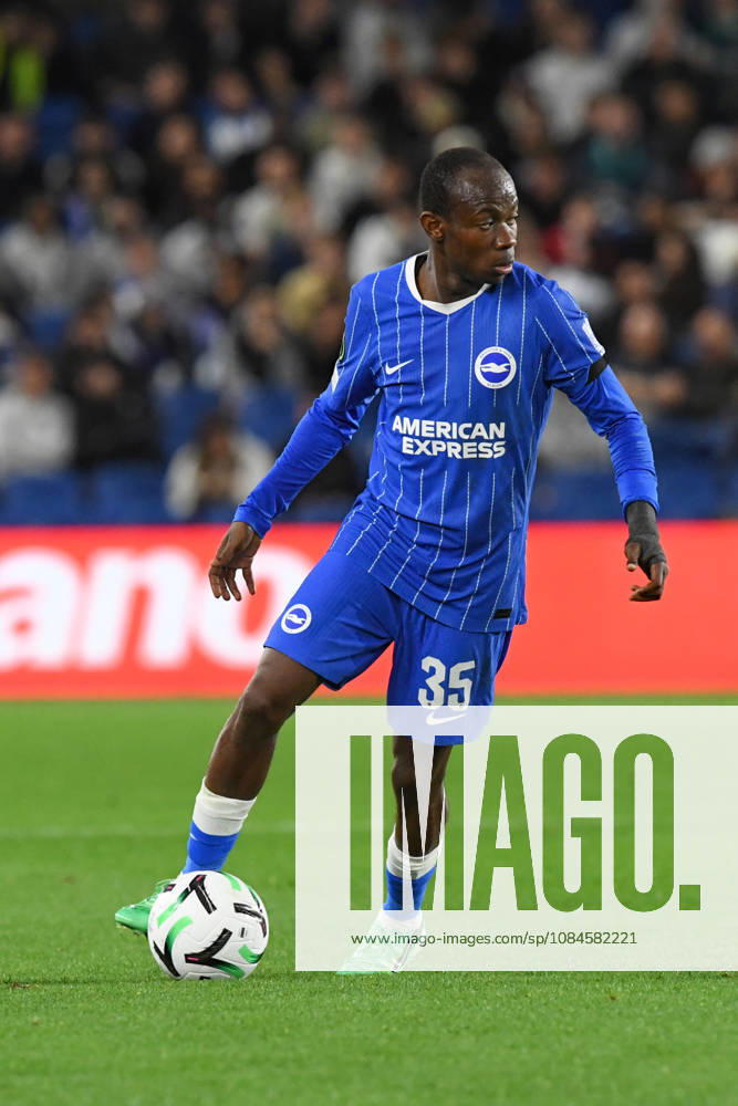 Brighton and Hove Albion v Kauno Zalgiris, UEFA Conference League Malick Yalcouye Midfielder of Brighton and Hove Albion in action during the UEFA Conference League match between Brighton and Hove Albion and Kauno Zalgiris at the American Express Stadium, Brighton and Hove, UK on 15 October 2026. Brighton and Hove American Express Stadium East Sussex UK Editorial use only ,