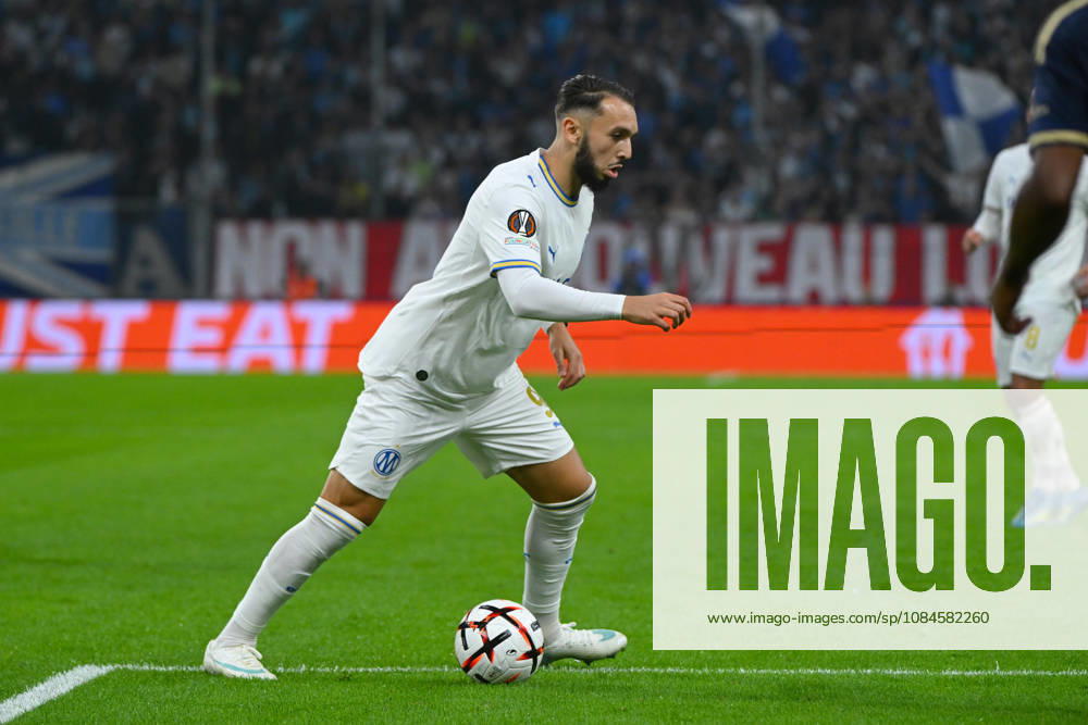 Amine Gouri (OM) - UEFA Europa League match between Olympique de Marseille and Olympiakos on October 15, 2026 at the CEPAC Velodrome Stadium in Marseille.